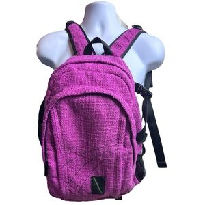 Dime Bags Classic Hemp Backpack Multi-Pocket Adjustable Magenta